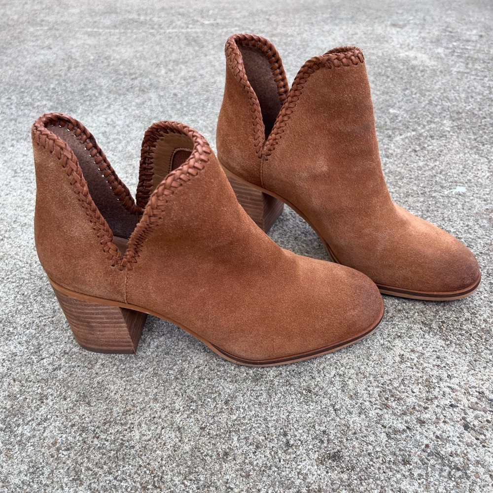 Phoebe Frye Ankle Boots Braided Booties size 7 - Picture 2 of 11